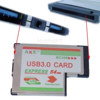 Laptop PCMCIA 34mm USB3 0 Express Card 5GB s 2PORT Adapter Card USB 2
