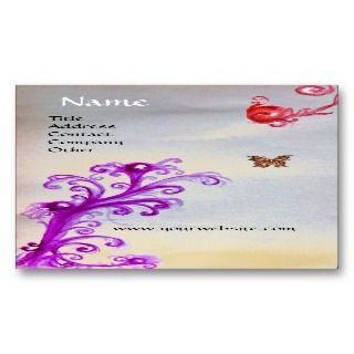 BUTTERFLY IN SPARKLES 3 MONOGRAM ,gold Business Card