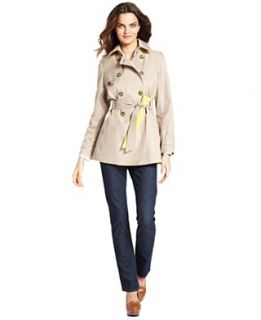 Tommy Hilfiger Petite Coat, Double Breasted Belted Trench
