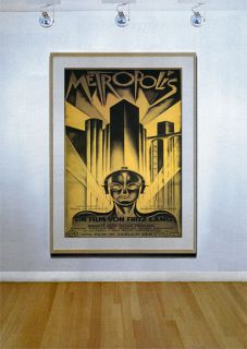 Metropolis XL Huge Beautiful Art Deco Movie Poster