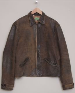 Levis LVC 1930s Vintage Menlo Distressed Leather Jacket James Bond