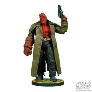 2008 Mezco Toyz Hellboy 2 Mini Red Mouth Closed Action Figure