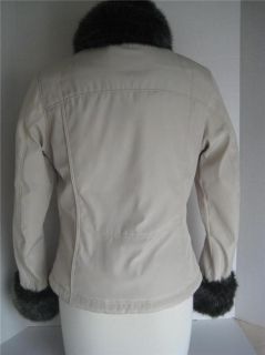 Metropolis Black Ice Couloir Ski Jacket Coat US Size Petite Fur Collar
