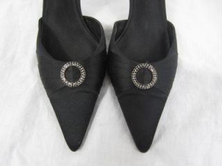 Michael Shannon Black Heels Slip on Shoes Size 8 5 8 1 2