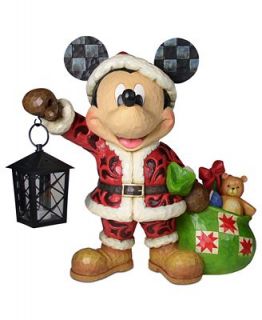 Jim Shore Collectible Figurine, Mickey Santa with Bag of Toys