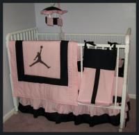 Michael Jordan Pink Crib Bedding Set
