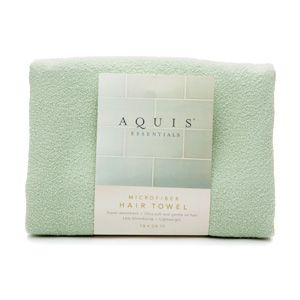 Aquis Essentials Microfiber Hair Towel Celadon 1 Ea