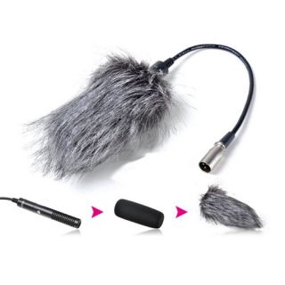 Pin Microphone SG103S with Windshield Fur Muff for Camera Camcorder