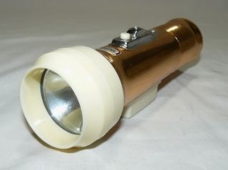 Vintage Meyer Flashlight Torch with Magnet Made in Hong Kong Aluminum
