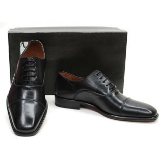 New Mezlan E2563 Spain Black Dress Cap Toe Balmoral Oxfords Shoes Men