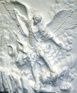 3D St Michael Archangel Battle Demon Lucifer 21088