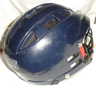 Cascade CS lacrosse helmet Does not have chin strap Adjustable sizing