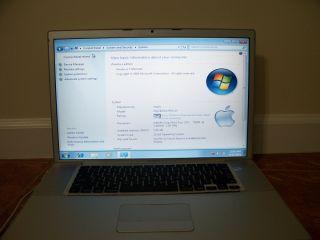 Apple MacBook Pro 17 2 5g 4GB 500GB Laptop Dual OS CS5