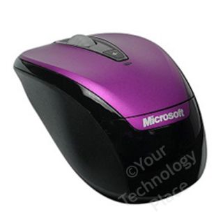 Microsoft 4 Button Wireless Mobile Mouse 3000   Purple