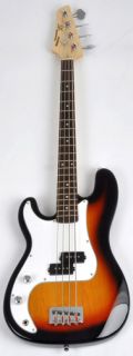 SX Ursa 1 JR RN 3TS PK Sunburst Left Handed Bass Guitar Package