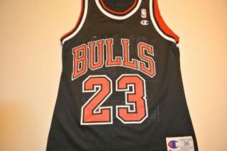 Michael Jordan Chicago Bulls Black Jersey Size 36