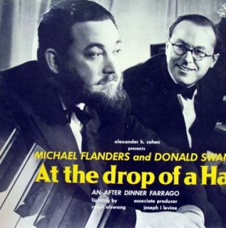 MICHAEL FLANDERS & DONALD SWAN at the drop of a hat LP Mint  ANG 35797