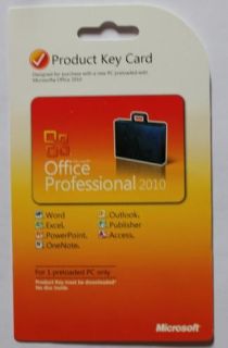 MS Office Professional 2010 Microsoft Office 2010 Professional Product