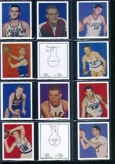 1948 Bowman Basketball Reprint Set Mikan Holtzman SKU 29250