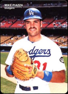 1993 Mothers Cookies 4 Mike Piazza Los Angeles Dodgers
