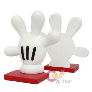 Disney Mickey Mouse Hand Glove Bookend 2pc Set Resin Office Display