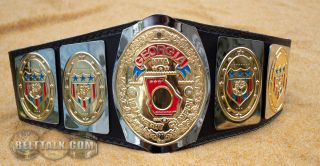 Championship Title Belt NWA Georgia Heavyweight Millican WWE WCW