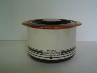 Rival 1 Qt CROCK ETTE Slow Cooker Model 3205 Mini Crock Pot Excellent