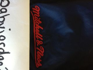 Vintage Mitchell and Ness Cooperstown Coaches Jacket Cleveland Indians