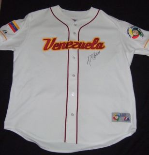 This is a Miguel Cabrera autographed Venezuela World Baseball Classic