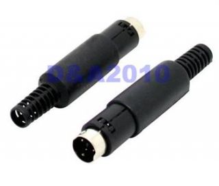Male 3 Pin 3P Plug Mini DIN Mini DIN Cable Connector Adapter