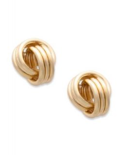 Charter Club Earrings, Gold Tone Openwork Button Earrings   Fashion
