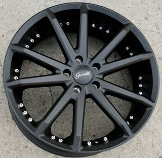 Gianelle Spidero 5 20 Black Rims Wheels Acura TL TSX 20 x 8 0 5H 38