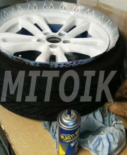 Matte White Plasti DIP Wheel Rim Coating Spray Molding Trim Dash