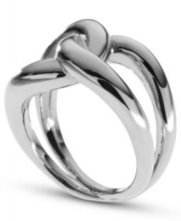 Michael Kors Ring, Silver Tone Twisted Knot Ring