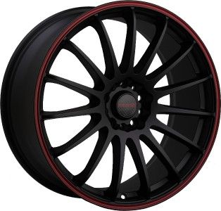 Tenzo R Cuzco black red stripe wheels rims 5x100 pt cruiser sebring