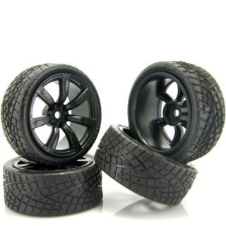 4X RC 1 10 Car on Road 26mm Wheel Rim High Grip Rubber Tyre Tires