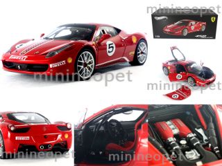 Hot Wheels Elite X5486 Ferrari 458 Challenge 1 18 Diecast 5 Red