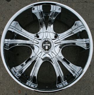 Dub Viper S144 22 Chrome Rims Wheels GMC Acadia 07 Up 22 x 9 5 6H 30