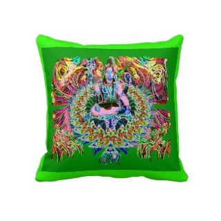 Emerald Shiva Meditation Pillow by Ara