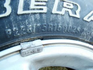 27 Liberator All Terrain P225 75R15 102 Tire Rim