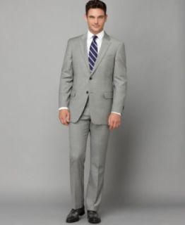 Tommy Hilfiger Suit Separates, Tan Sharkskin Slim Fit   Mens Suits