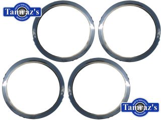 70 81 15 x 7 Chevelle Z28 Stainless Trim Ring Set New