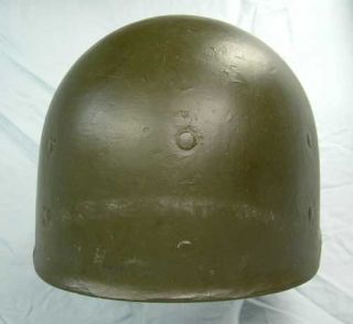 WWII US M1 McCord Fixed Bale Front Seam Steel Pot Helmet Westinghouse