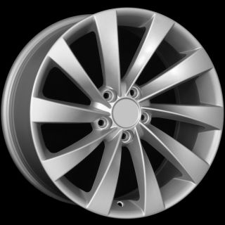 18 VW Turbine Style Matte Silver Wheels Rims Fit VW Golf Rabbit GTI