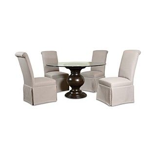 Andorra Dining Room Furniture, 5 Piece Set (48 Table and 4 Chairs)