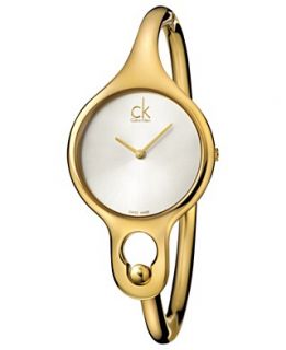 ck Calvin Klein Watch, Womens Swiss Air Gold PVD Stainless Steel