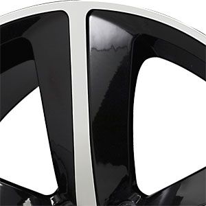20X9 5 115 Replica Challenger Gloss Black Machined Face Wheels/Rims