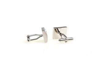 Our the most luxurious series of cufflinks Rhodium silver polished