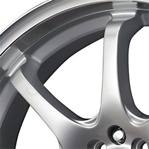 New 17x7 4x100 4x114 3 Drag Drag DR55 Silver Wheels Rims