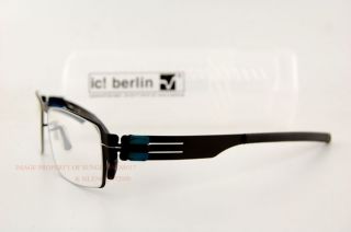 Brand New IC Berlin Eyeglasses Frames Model Wasserflut Color Black for